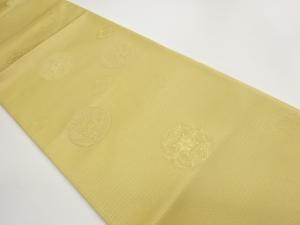 草花に華文模様織出し袋帯